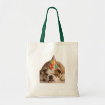 Personnaliser    D'ANNIVERSAIRE DE BAG TOTEBULLDOG