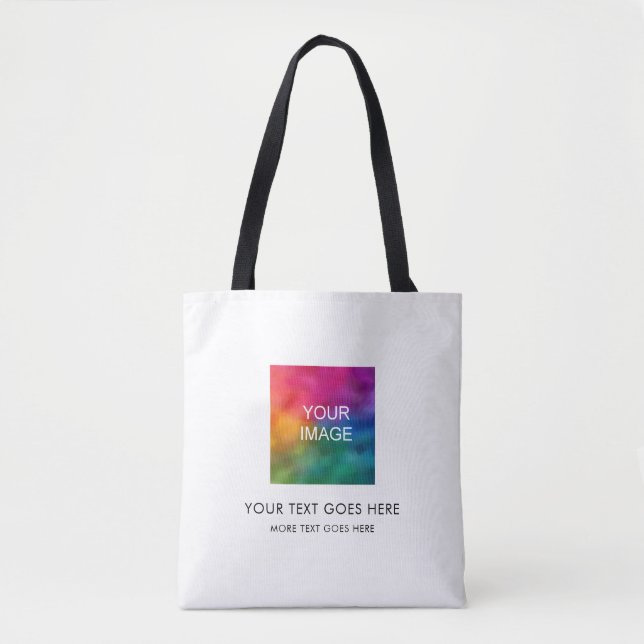 Tote Bag Personnaliser Image Texte Modèle élégant tendance (Devant)