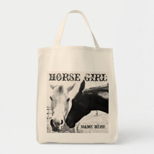 Tote Bag Personnaliser la fille du cheval