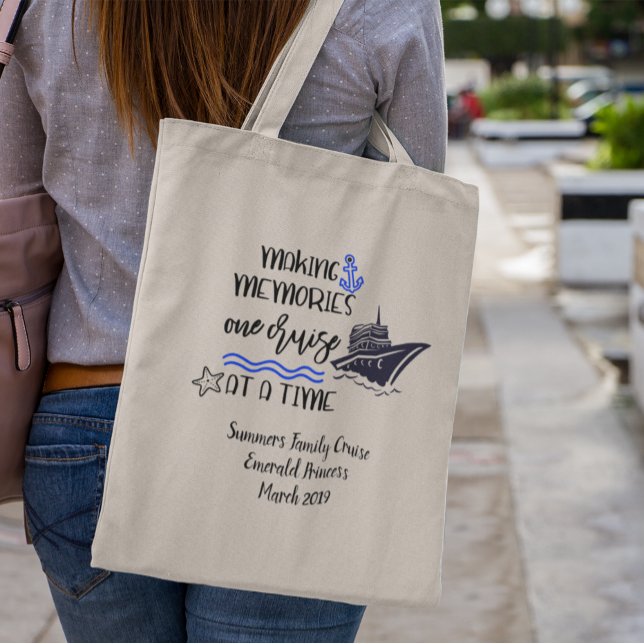 Tote Bag Personnaliser le bateau de vacances de croisière s (Créateur téléchargé)