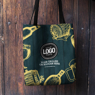 Tote Bag Personnaliser le thème de la brasserie Dark Green