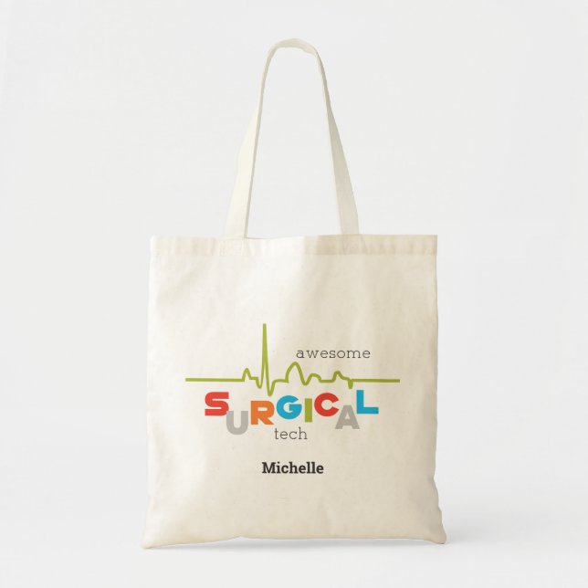 Tote Bag Personnaliser, Semaine de la technologie chirurgic (Devant)