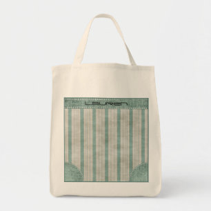 Tote Bag Personnalisez l'Aqua géométrique et les rayures
