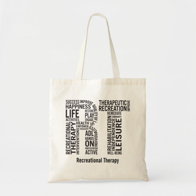 Tote Bag Personnalisez le thérapeute récréationnel droite (Devant)