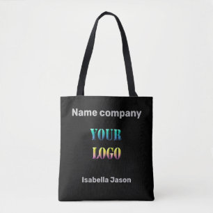 Tote Bag Personnalisez votre logo nom d'espace de texte soc