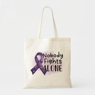 Tote Bag Personne ne combat seul la conscience violette du 