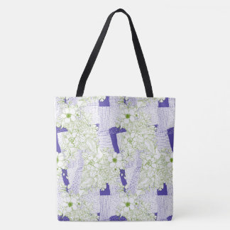 Tote Bag Perturbation florale - Fourre-tout Botanique Artis