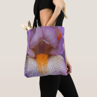 Pétale de fleur d'iris barbu lavande