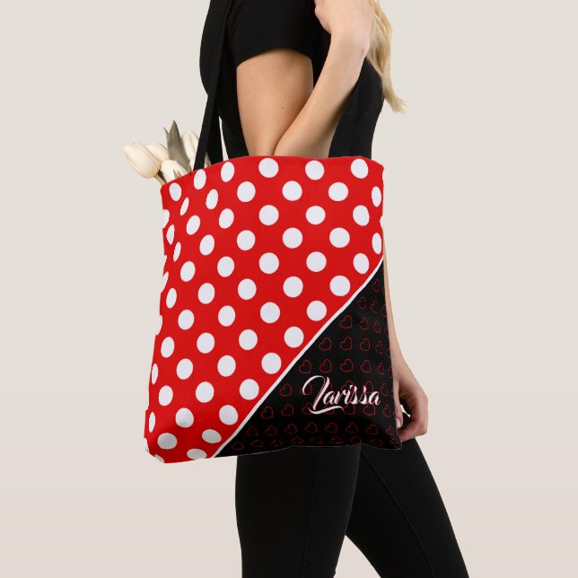 Tote Bag 'Petit chaperon rouge' - Modèle de nom (De près)
