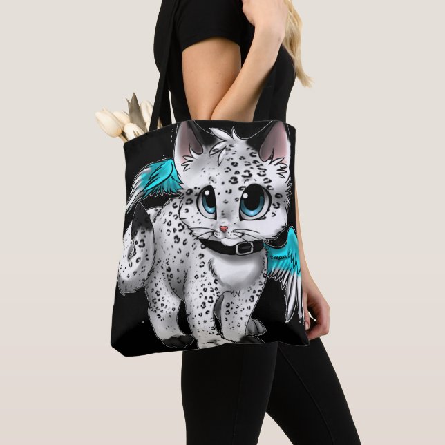 Tote Bag Petit chat Ange Carton (De près)