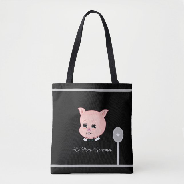 Tote Bag Petit Cochon Gastronomique (Devant)
