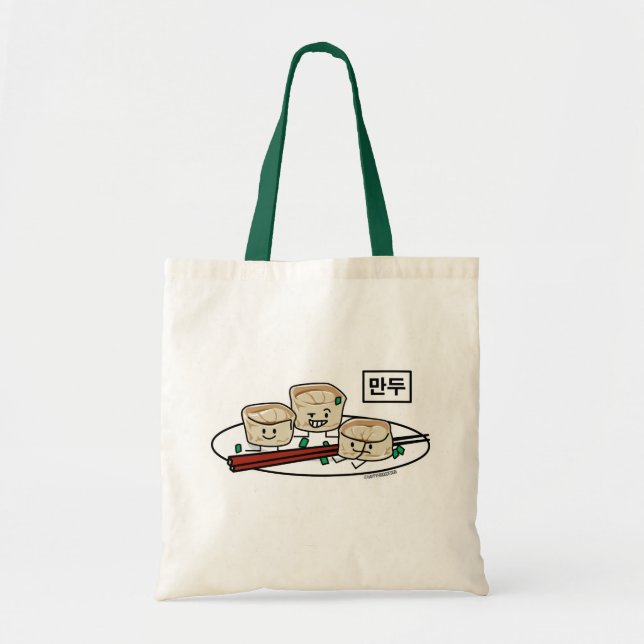 Tote Bag Petit déjeuner coréen le Hangeul de dim sum de (Devant)