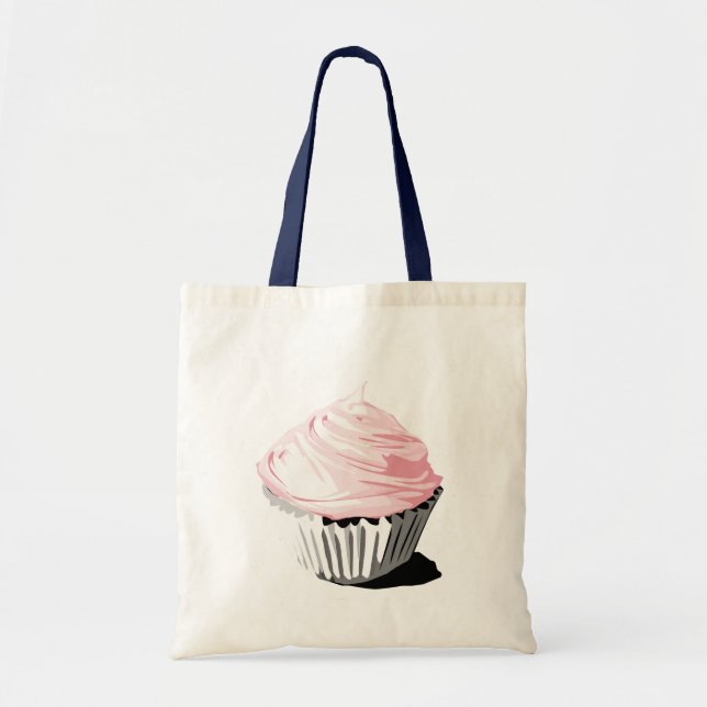 Tote Bag Petit gâteau rose fourre-tout (Devant)