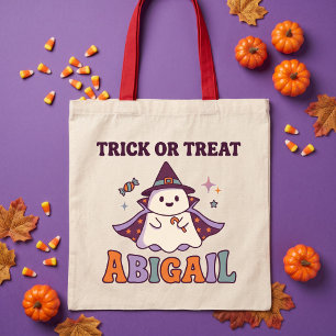 Tote Bag Petit traité Mignonne Sorcière Halloween Fantôme T
