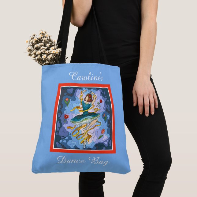 Tote Bag Petite danseuse, personnalisée (De près)