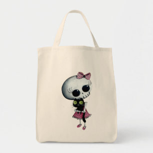 Tote Bag Petite Mlle Death - beauté de Halloween
