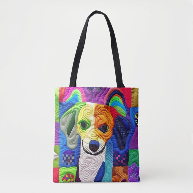 Tote Bag Petite surface Beagle comme design (Devant)
