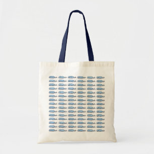 Tote Bag Petites baleines bleues