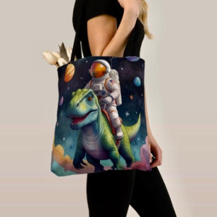 Tote Bag Petits Aliens Multi-Couleurs dans l'Espace