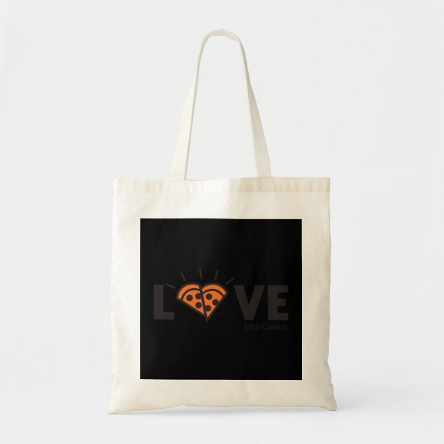Tote Bag Petits Césars Aimer Pizza ! Basculement (Devant)
