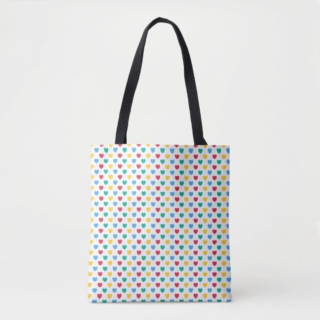Tote Bag Petits Coeurs | LH-04 | (Devant)