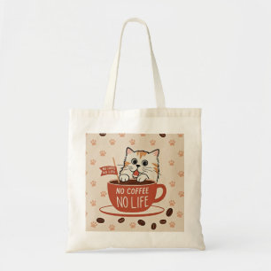 Tote Bag Petits empreintes de pattes de chat et haricots de