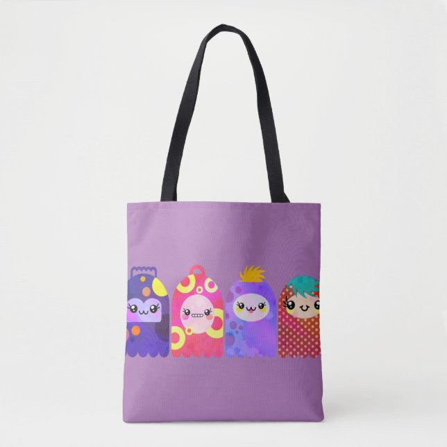 Tote Bag Petits monstres mignons (Devant)