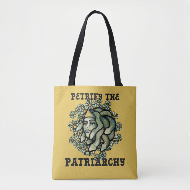Tote Bag Petrifier le patriarcat Medusa Gorgon (Devant)