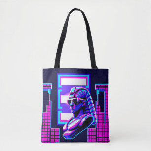 Tote Bag Pharaon Synthwave
