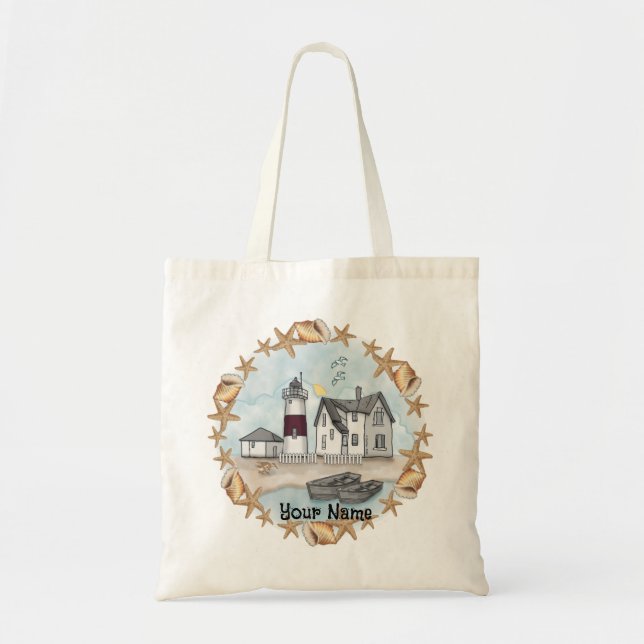 Tote Bag Phare Connecticut Shells (Devant)