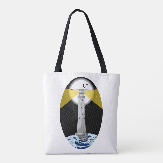 Tote Bag Phare de Bishop Rock (Dos)
