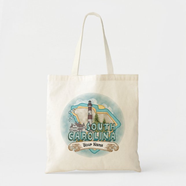 Tote Bag Phare de la Caroline du Sud (Devant)