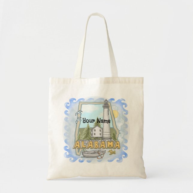 Tote Bag Phare de l'Alabama (Devant)