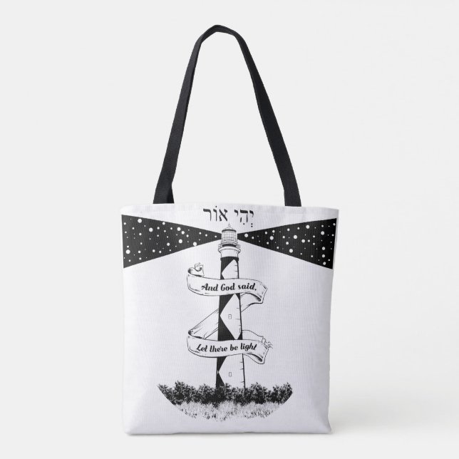 Tote Bag Phare de Land's End John o'groats (Dos)