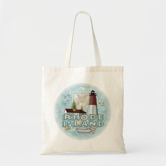 Tote Bag Phare de Rhode Island (Devant)