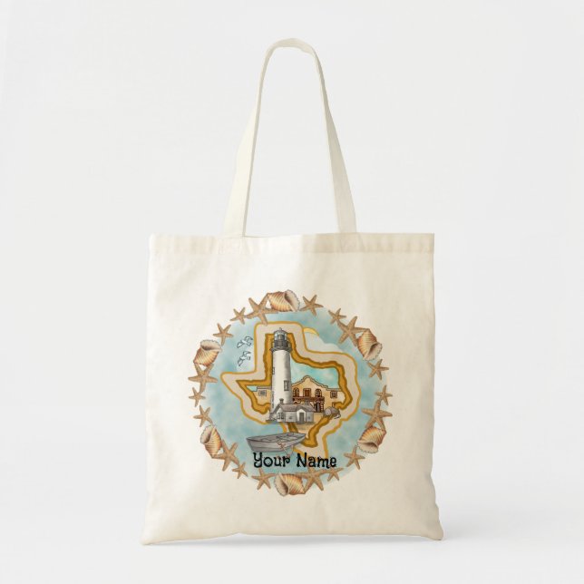 Tote Bag Phare de Texas Shells (Devant)