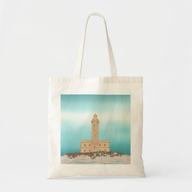 Tote Bag Phare de Vieste Italie (Devant)
