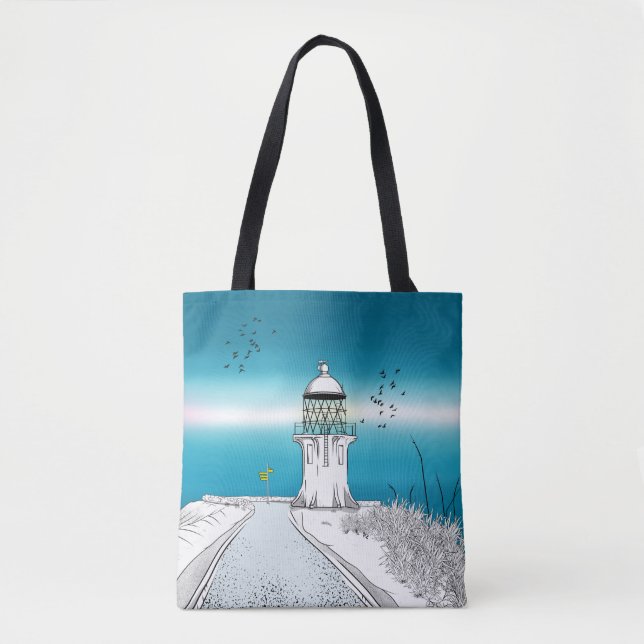 Tote Bag Phare du Cap Reinga NZ (Devant)