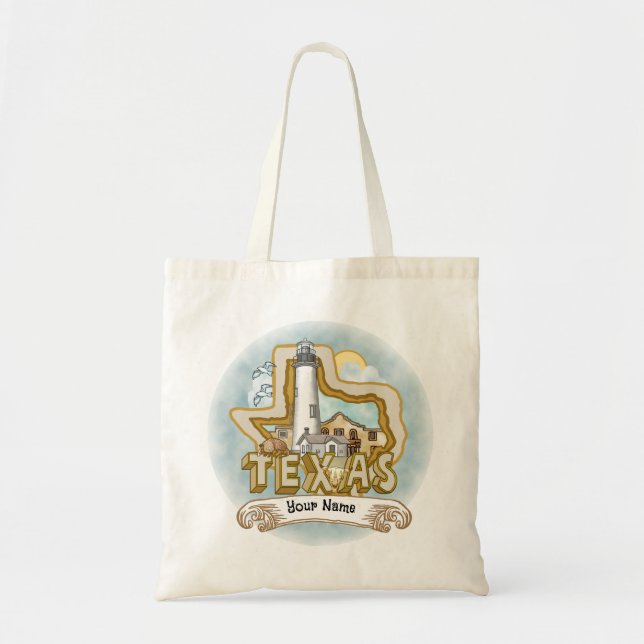 Tote Bag Phare du Texas (Devant)