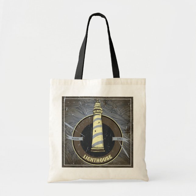 Tote Bag Phare vintage | 1960 (Devant)
