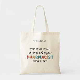 Tote Bag Pharmacien Personnalisé Drôle Awesome Cadeaux Phar