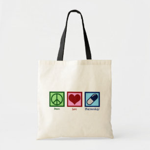 Tote Bag Pharmocologue Paix Amour Pharmocologie
