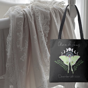 Tote Bag Phases Luna Moth Moon