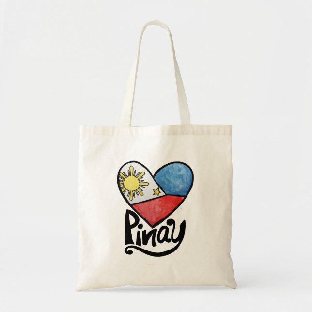 Tote Bag Philippines Drapeau philippin Pinay (Devant)