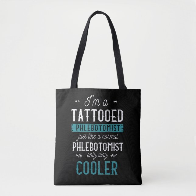 Tote Bag Phlébotomiste tatoué Tatouage encré Phlebotomie (Devant)