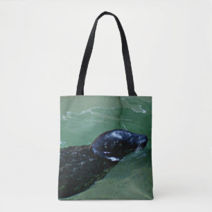 Tote Bag Phoque glissant dans une eau calme
