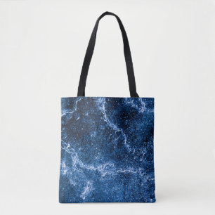 Tote Bag Photo Blue Ice Abstrait Art
