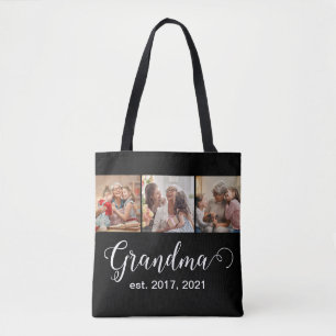 Tote Bag Photo de cadeau de script établi de grand-mère