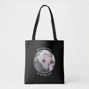 Tote Bag Photo de l'adorable Chien blanc chiot Best Mom Bla