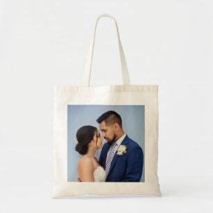Tote Bag Photo de mariage de couple personnalisé
